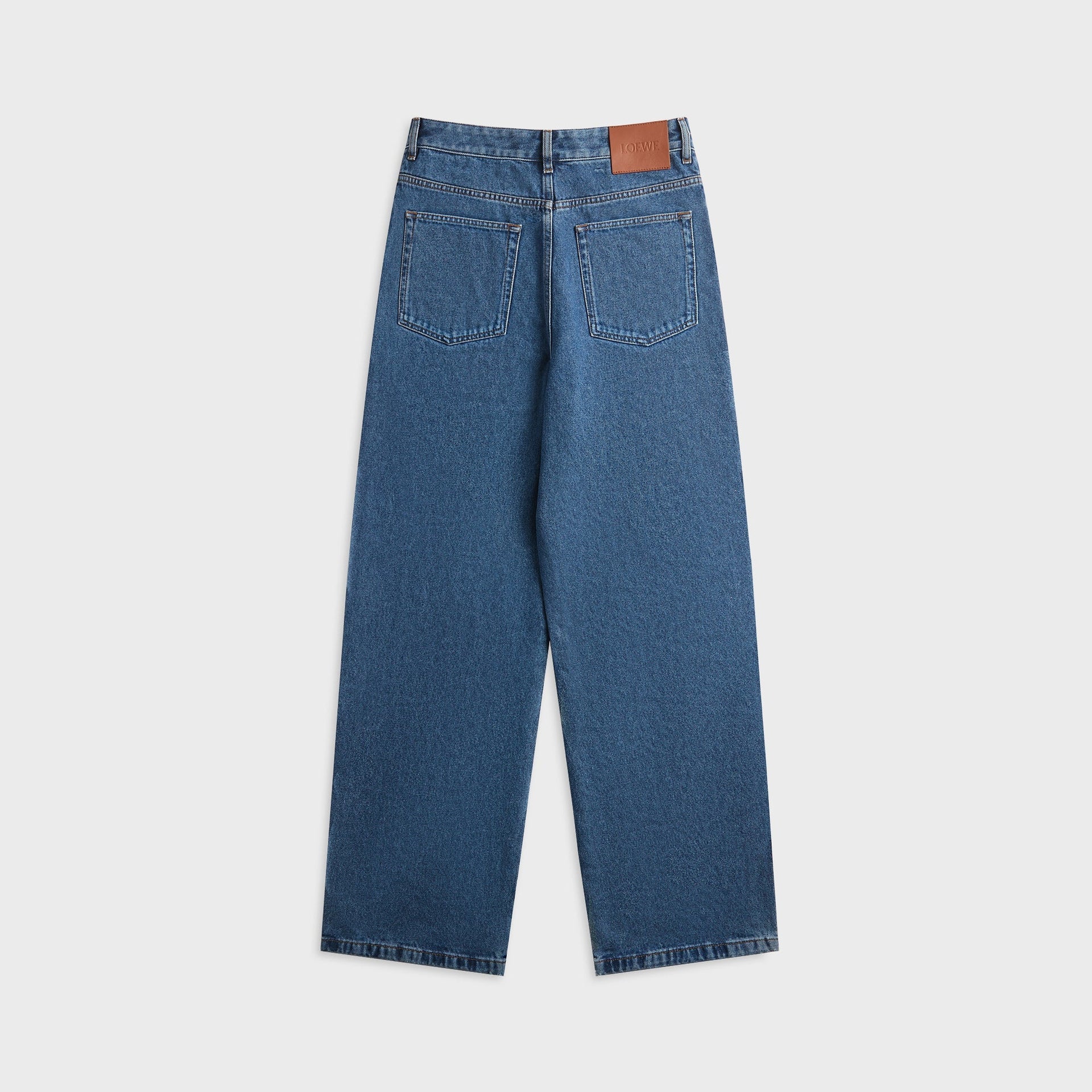 Loewe Anagram Baggy Jeans - Jeans Blue