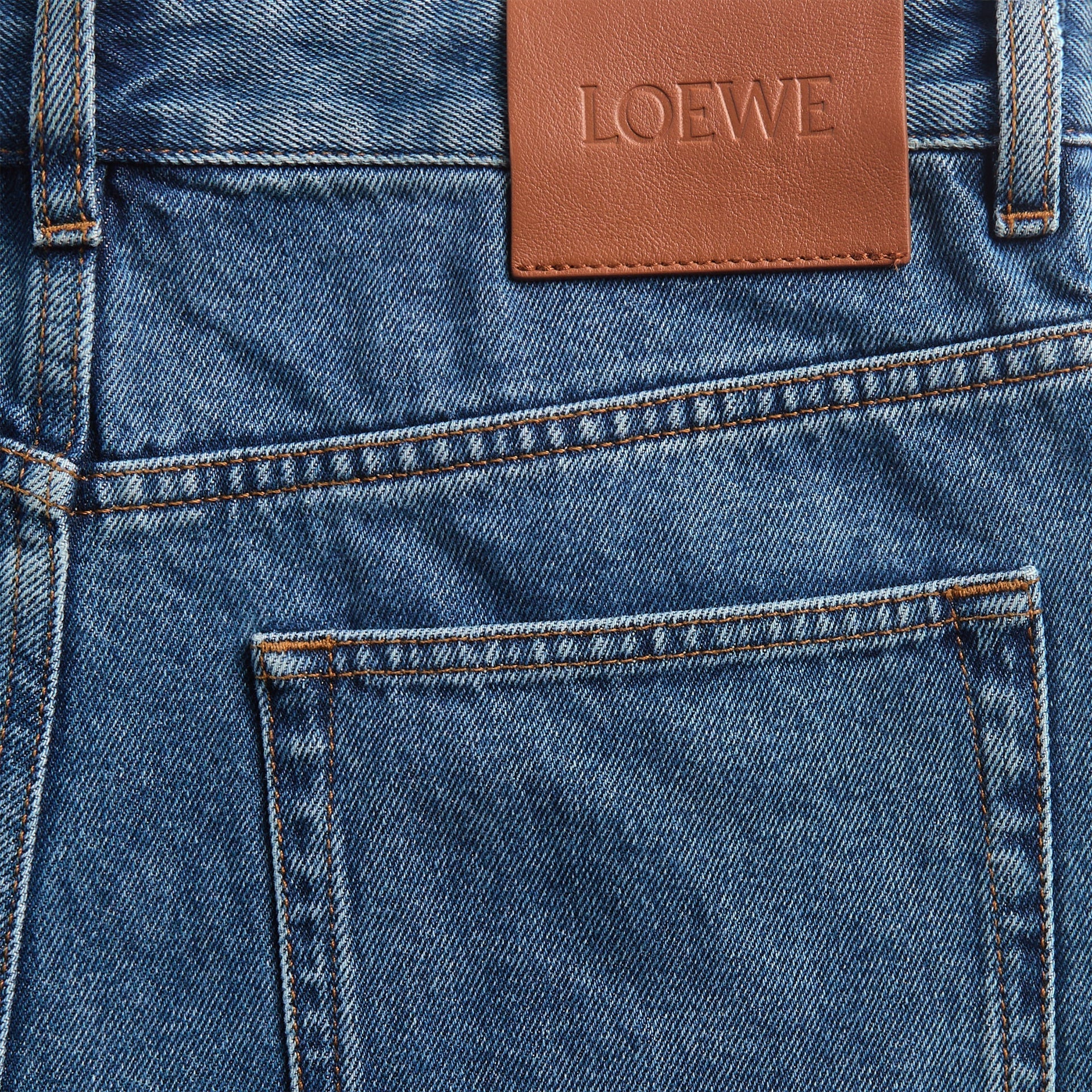 Loewe Anagram Baggy Jeans - Jeans Blue