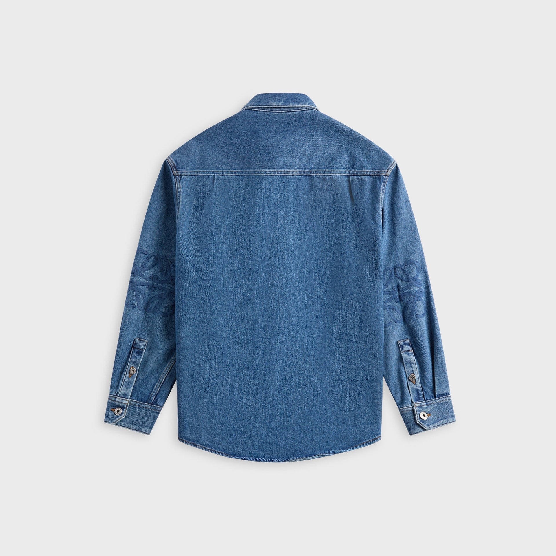 Loewe Anagram Overshirt - Mid Blue Denim