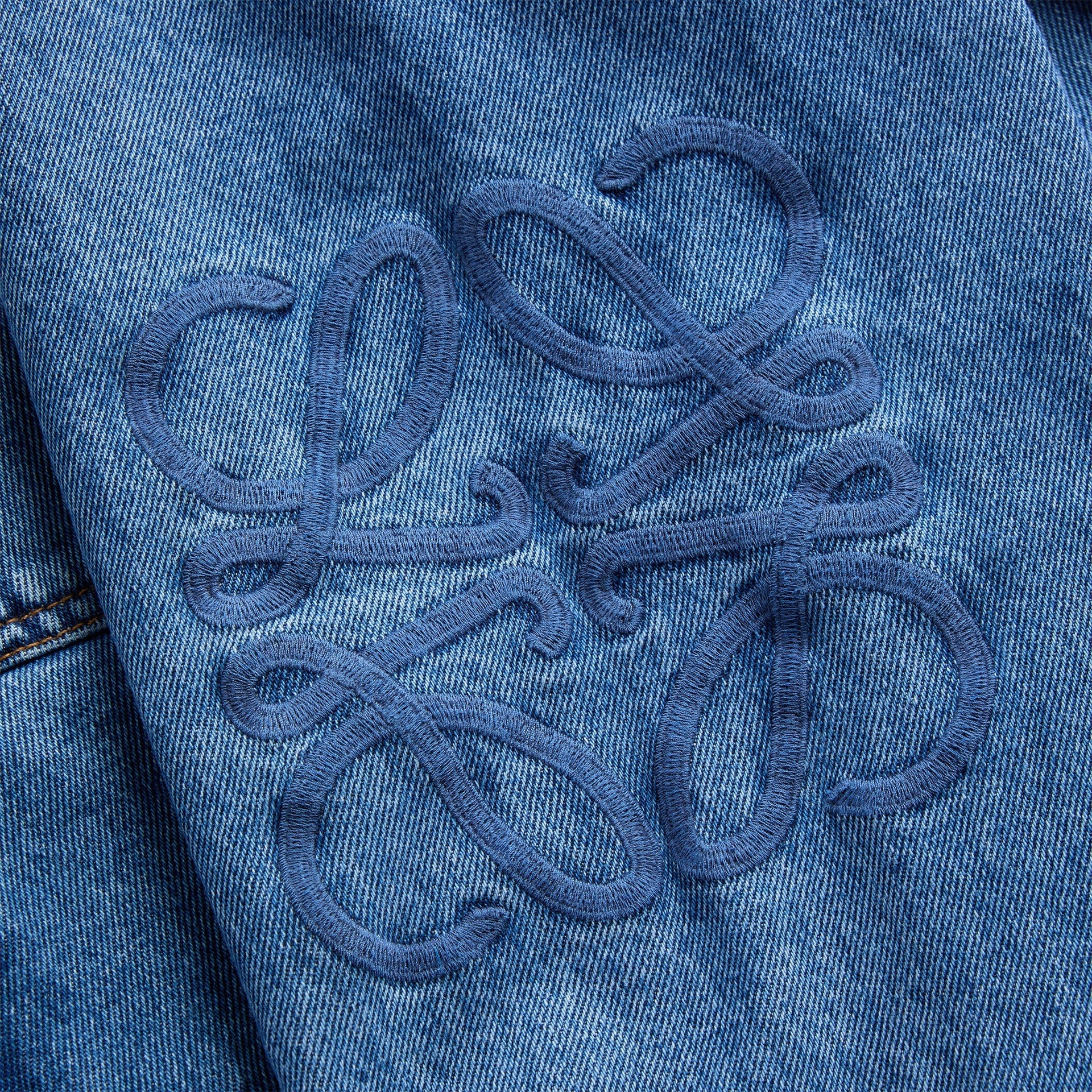Loewe Anagram Overshirt - Mid Blue Denim