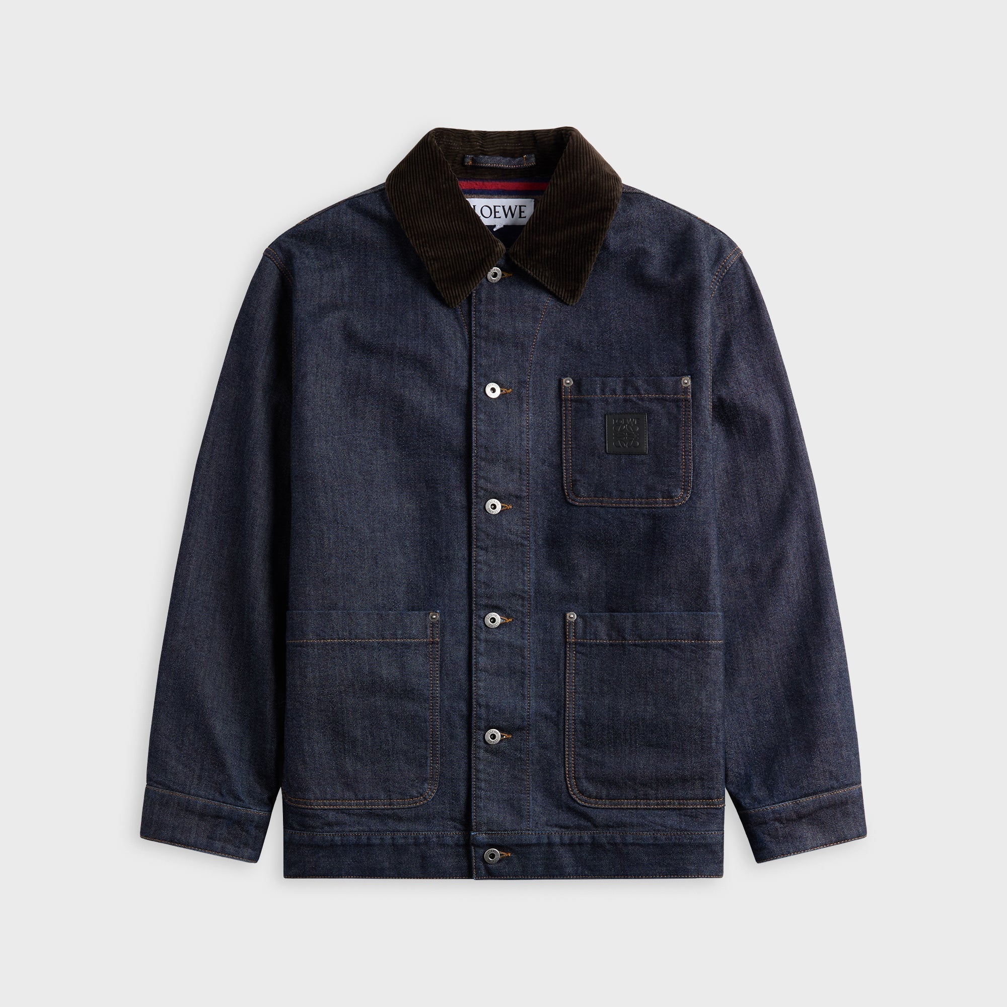 Loewe Anagram Workwear Jacket - Navy Blue – Kith