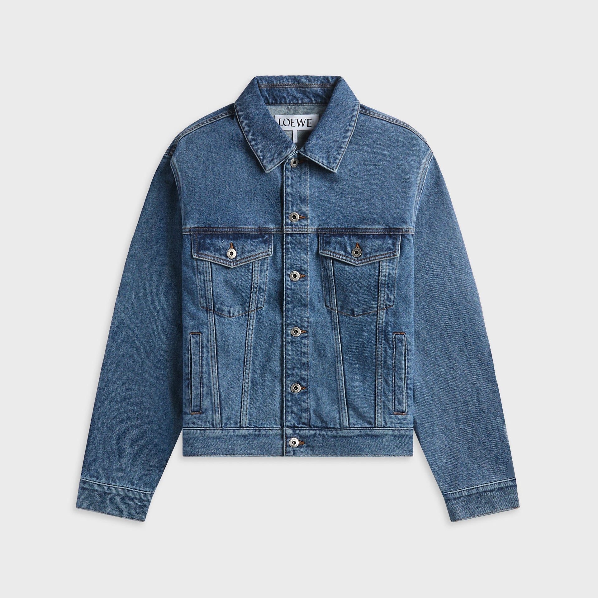 Loewe Anagram Denim Jacket - Jeans Blue