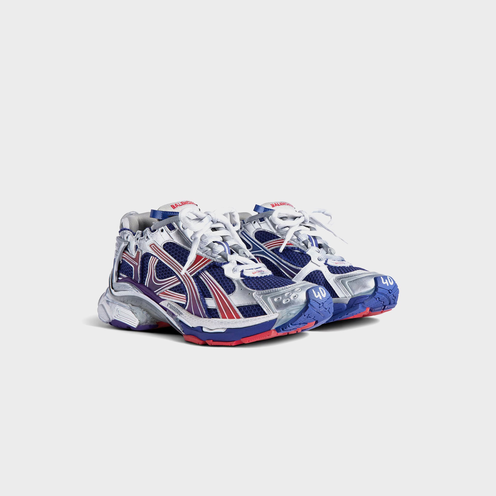 Balenciaga Runner Gradient - Navy / Red / Grey