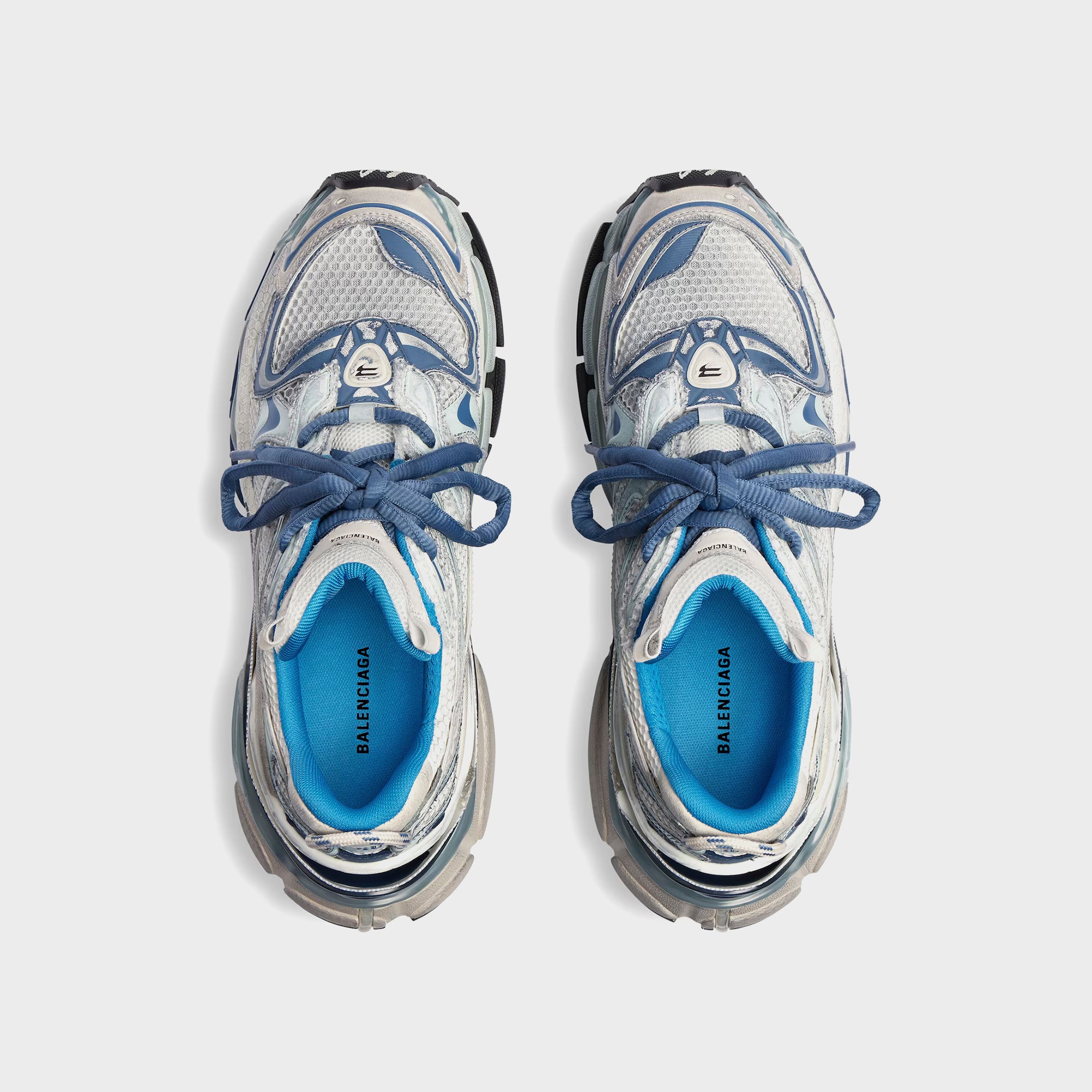 Balenciaga Runner 2 - White / Blue Mix / Beige – Kith Balenciaga Runner 2 - White / Blue Mix / Beige – Kith