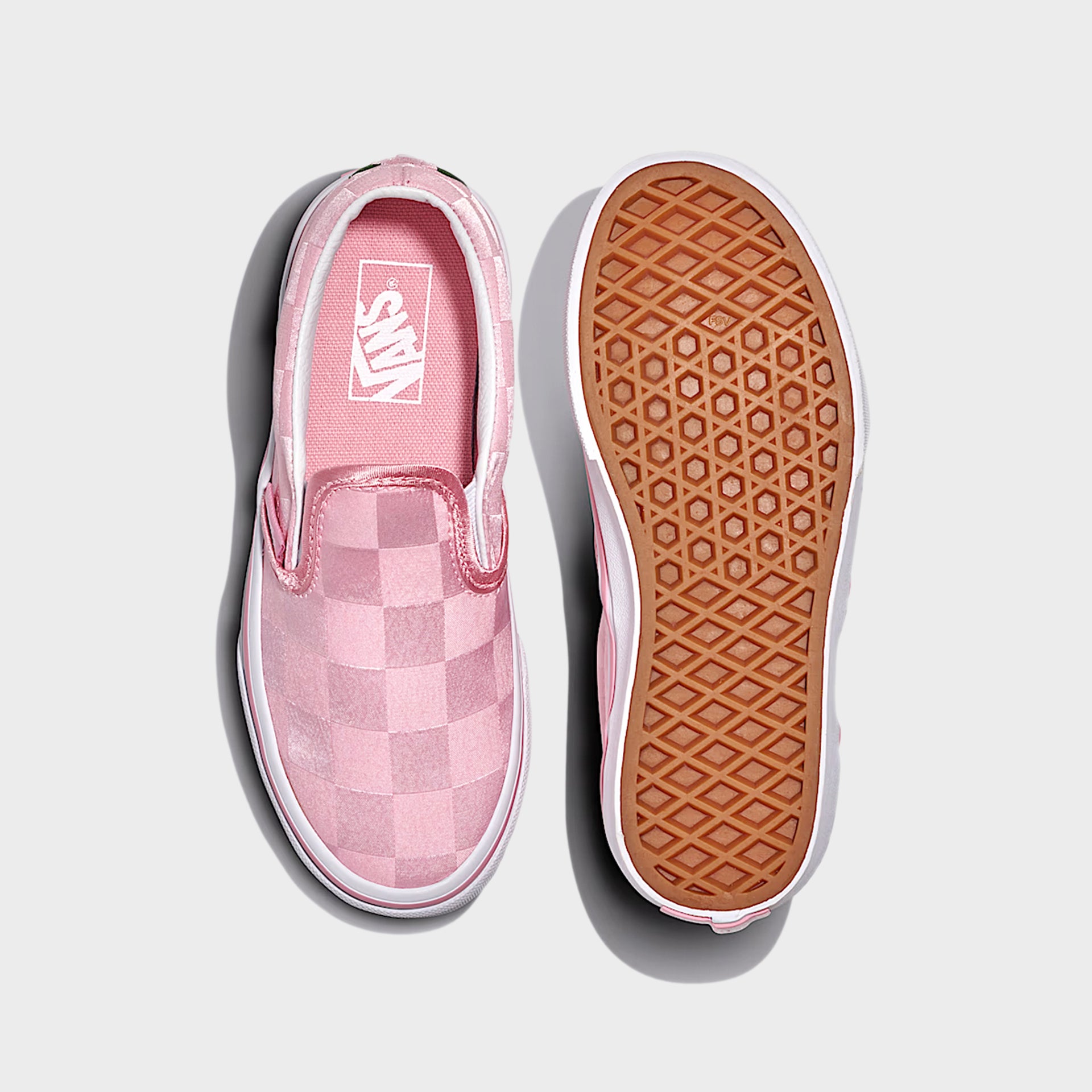 VANS PS Classic Slip-On Satin - Rose Pink / White