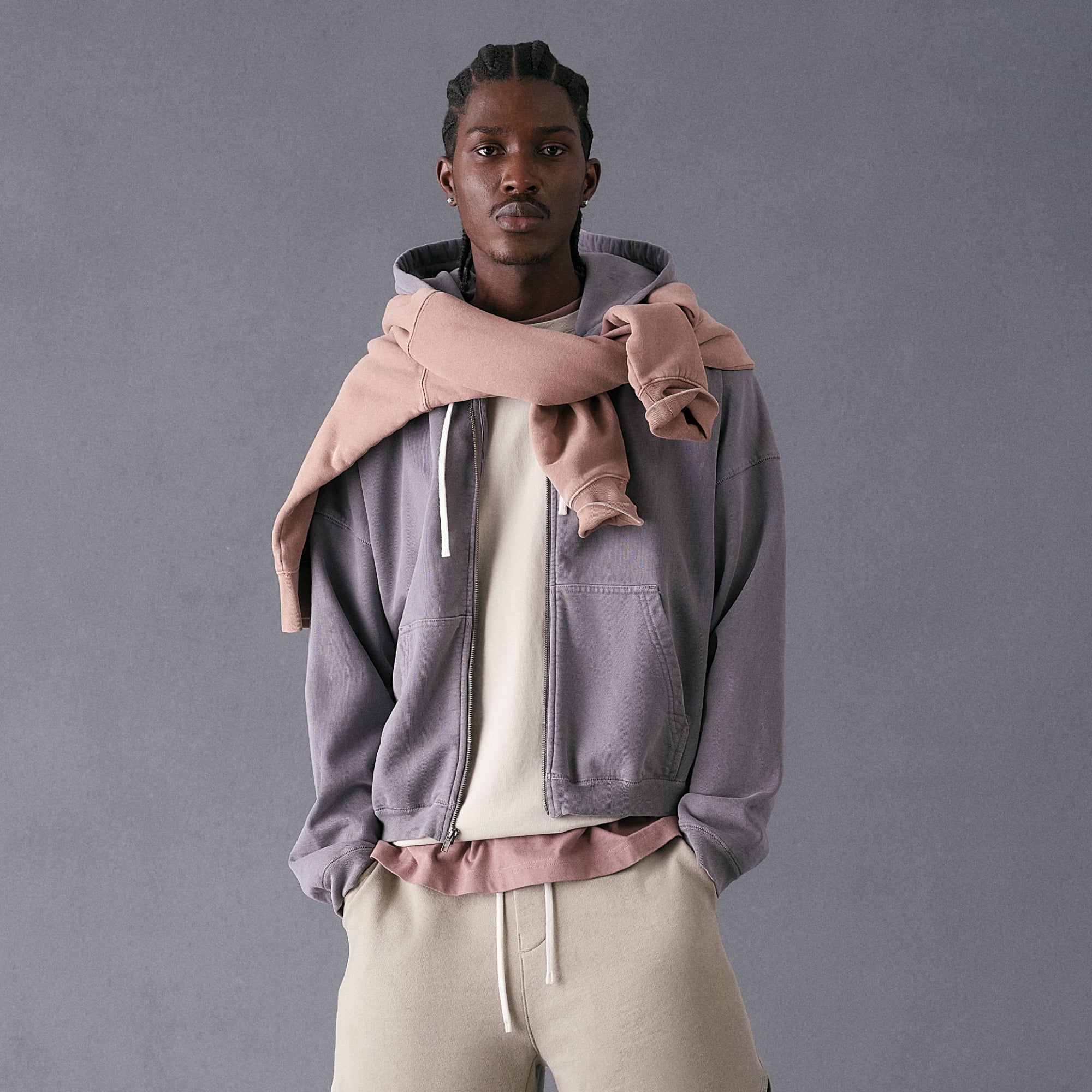 Kith ハイネックハーフスリーブポロシャツ L ライトグレー Kith Nelson Quarter Zip - Light Heather Grey – Kith UK