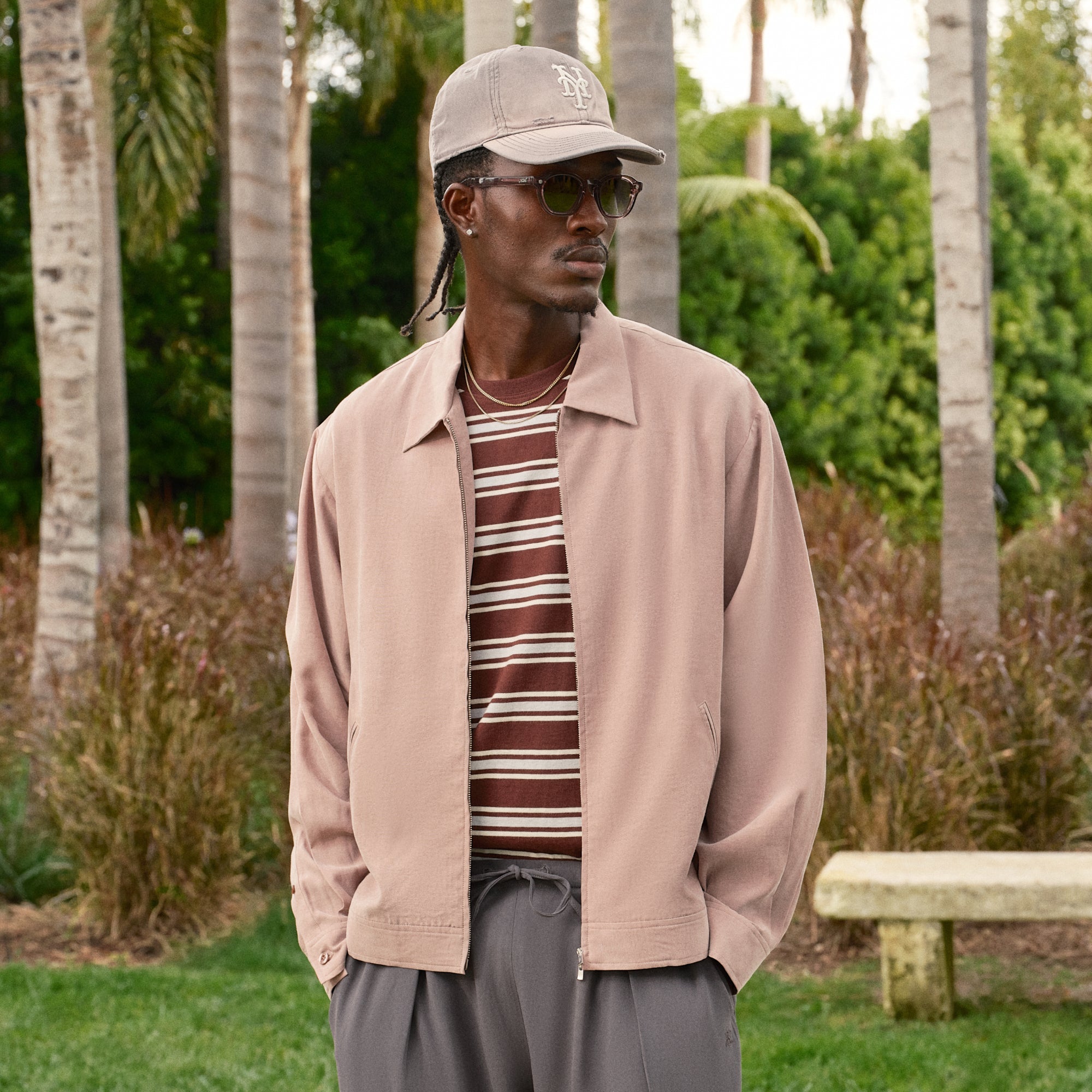 Auralee Homespun Tweed Zip Blouson - Brown – Kith