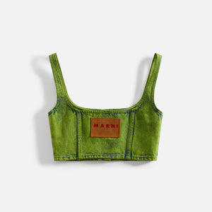 Marni Cropped Top with Suspenders - Kiwi