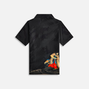 Maharishi Cyber Skeleton Camp Collar Shirt - Black / Multi-color