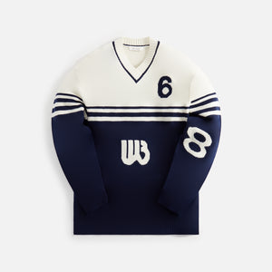 Wales Bonner Motif Jumper - Ivory / Navy