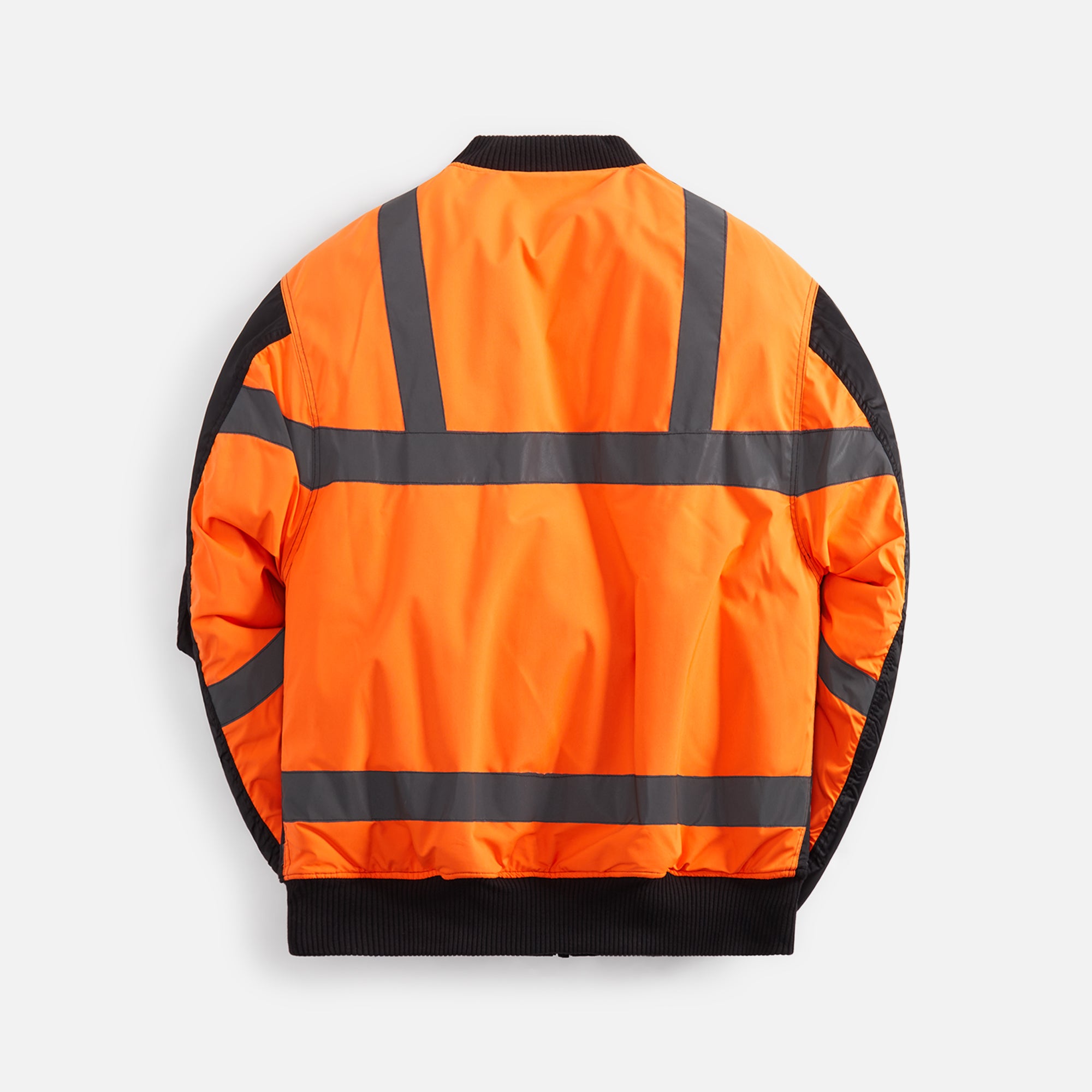 Maharishi Hi-Vis Ma-1 Flight Jacket - Black / Neon Orange – Kith