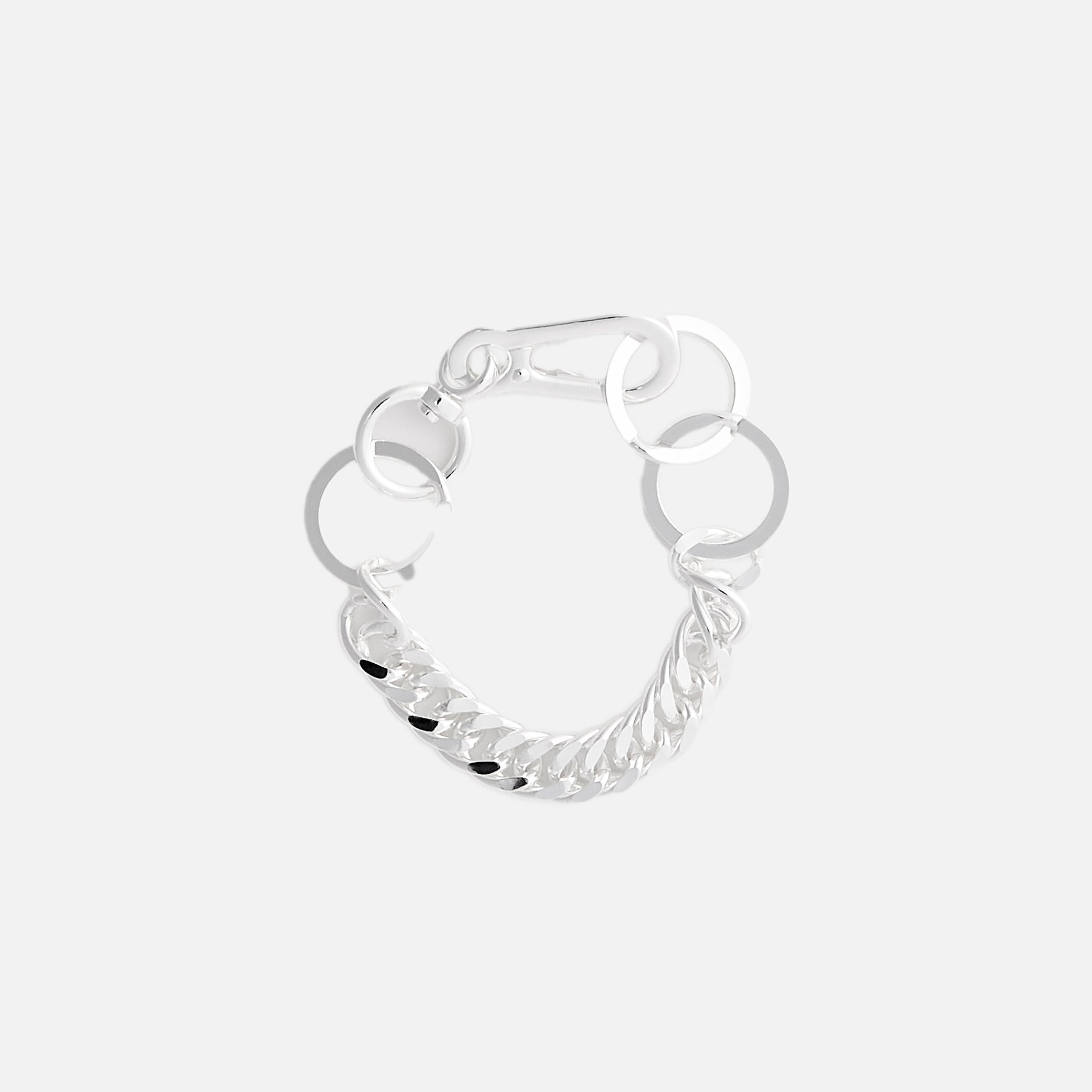 Martine Ali Twin Link Hardware Bracelet - Silver