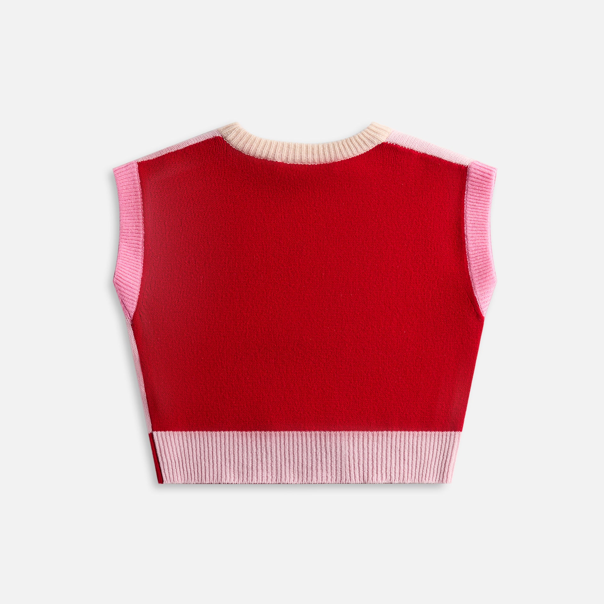 Marni Round Neck Sweater Vest - Pink Gummy