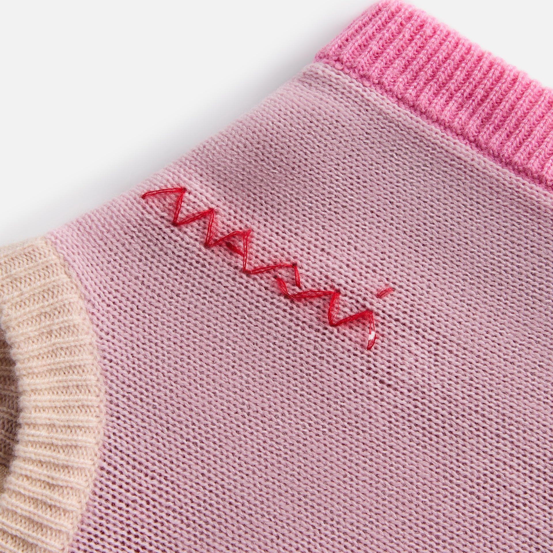 Marni Round Neck Sweater Vest - Pink Gummy