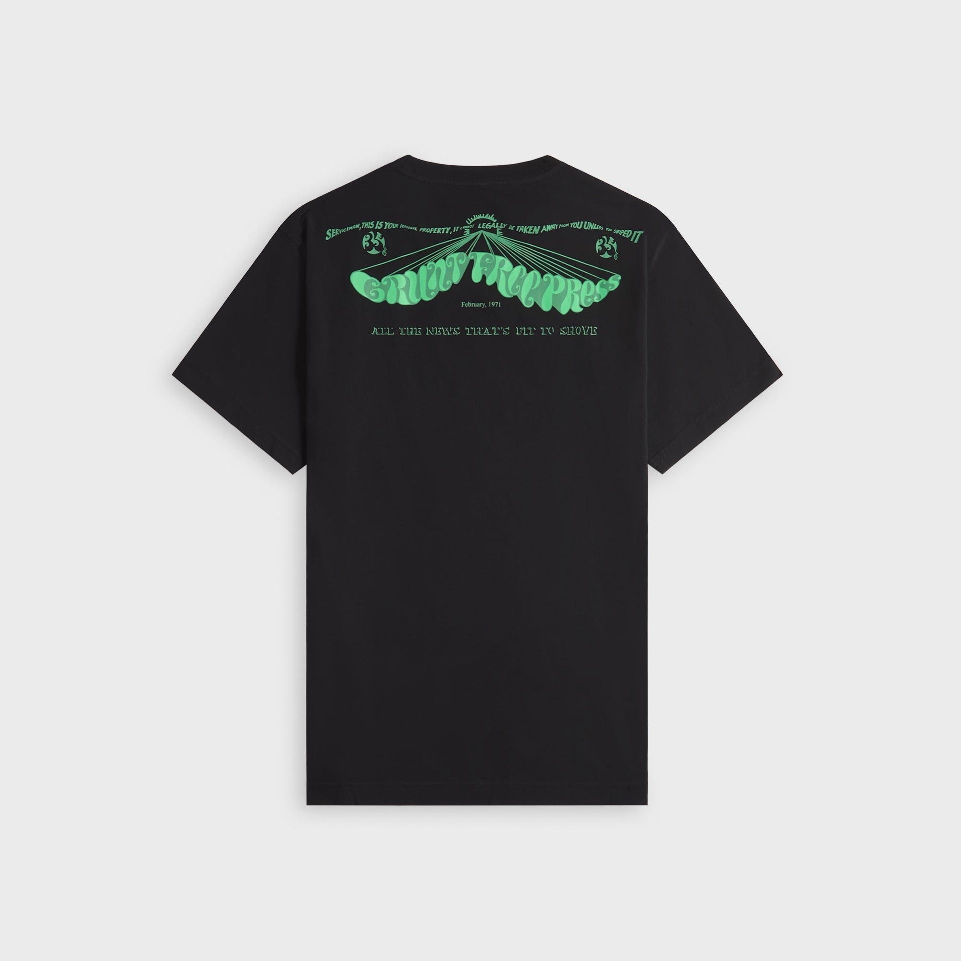 Maharishi 2204 Grunt Free Press Tee - Black