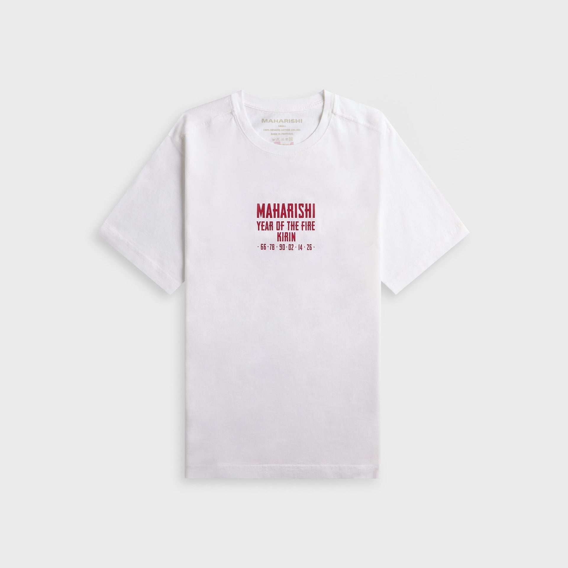 Maharishi 7238 Paper Cut Kirin Tee - White