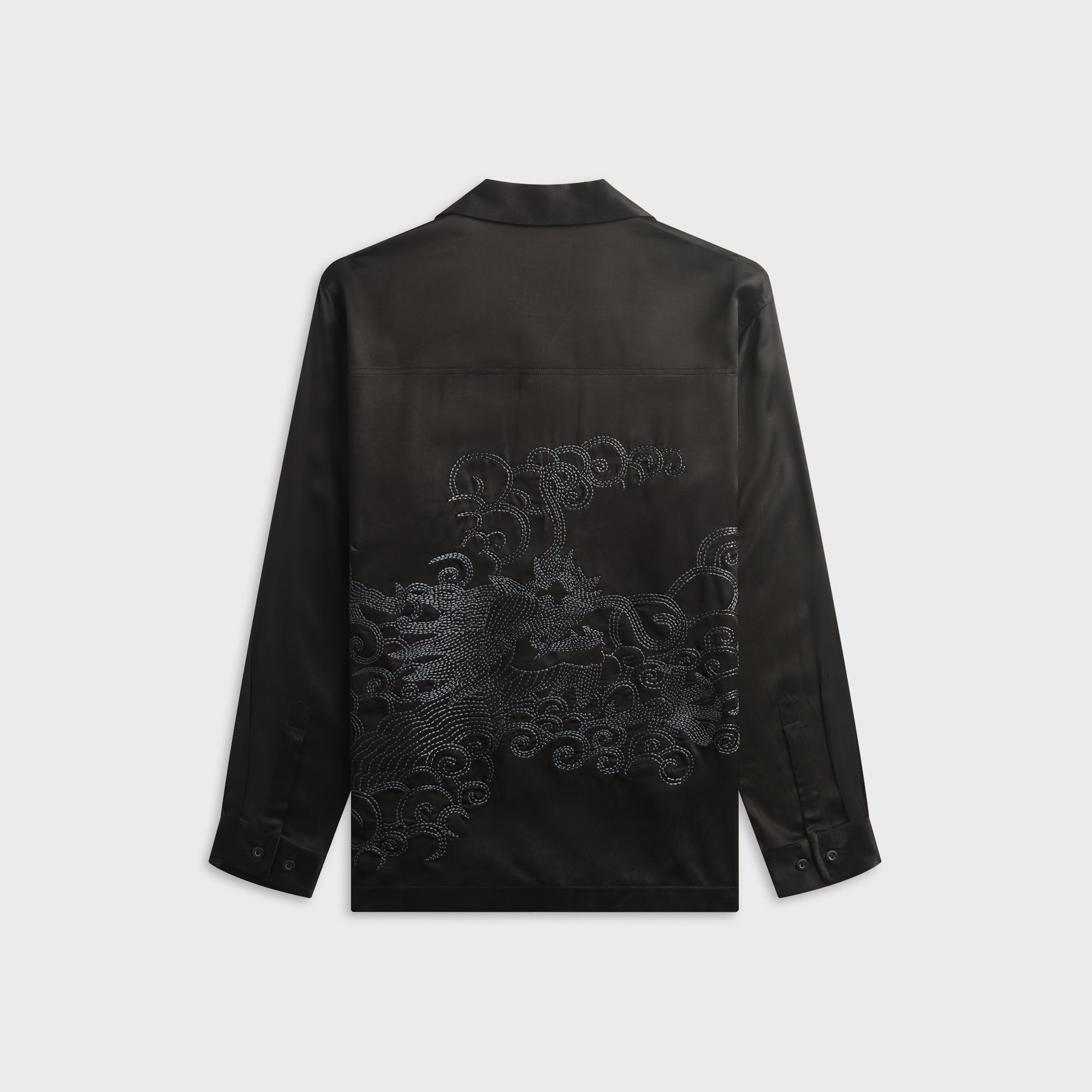 Maharishi 7365 Ascending Dragon Cupro Shirt - Black – Kith