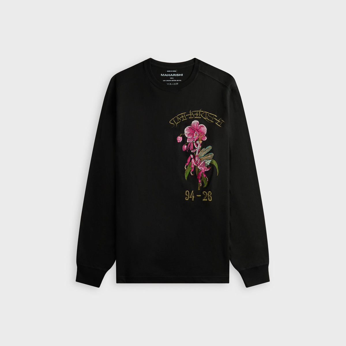 Maharishi Orchid Mantis Long Sleeve Tee - Black