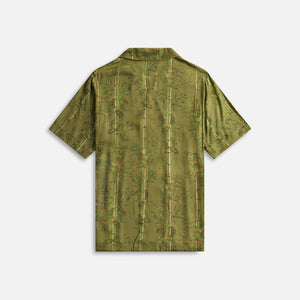 Maharishi Dragon Bamboo Camp Collar Shirt quilted - Olive