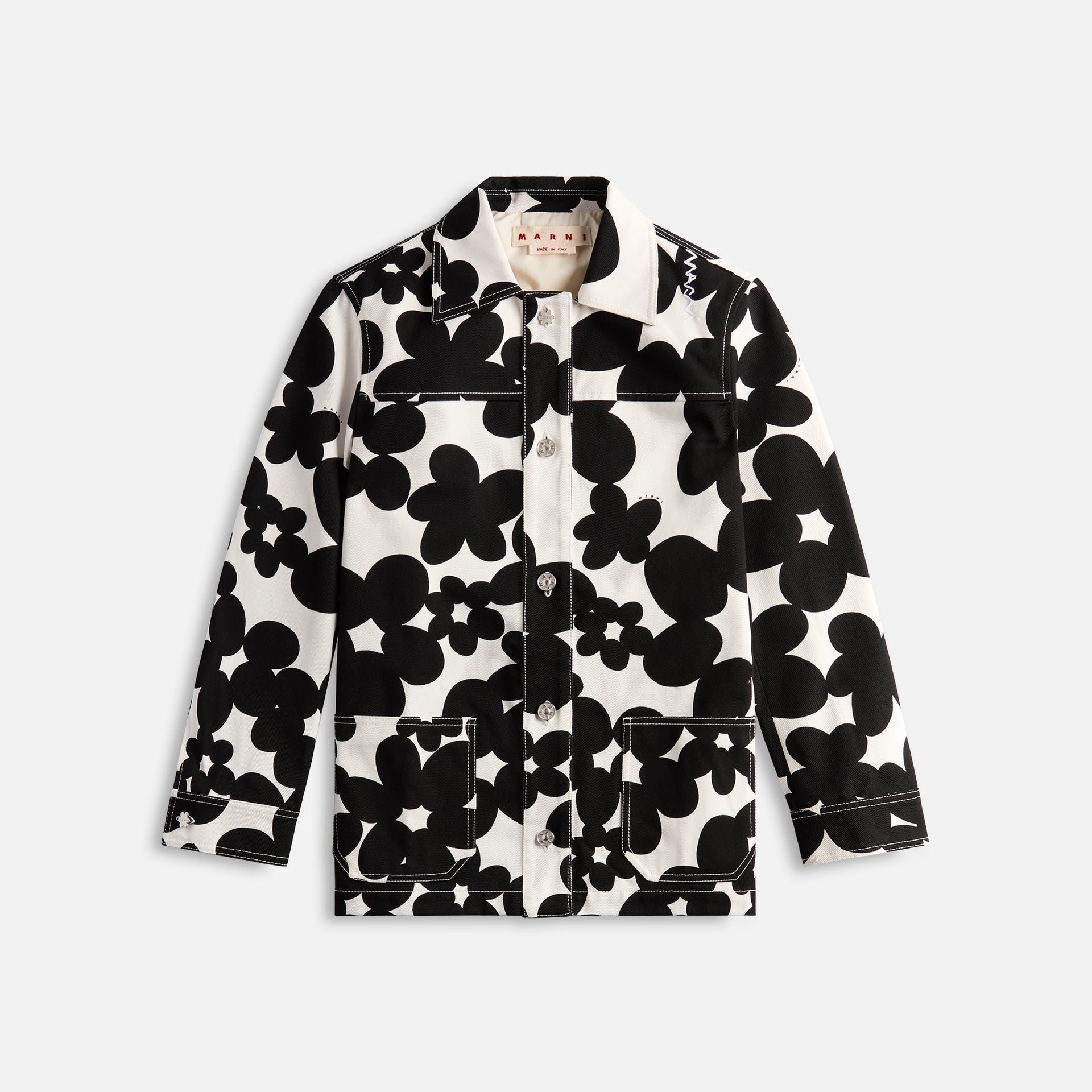 Marni Cotton Jacket - Black / White