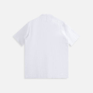 Massimo Alba Venice Jacquard Cotton Shirt Mcqueen - Bianco