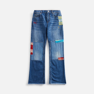 Marni Inside Out Stone Washed Denim Jeans - Azure