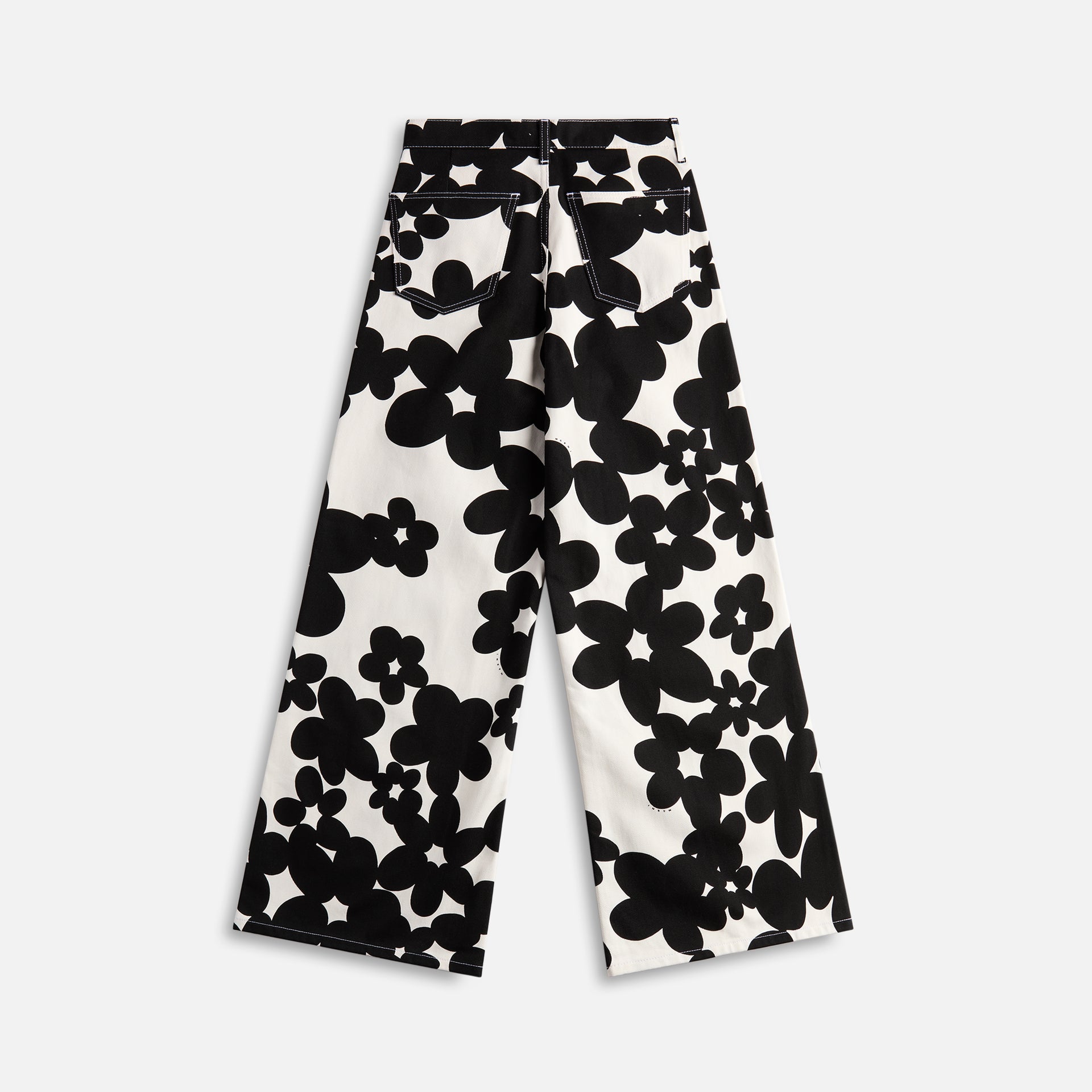 Marni Cotton Trousers - Black / White