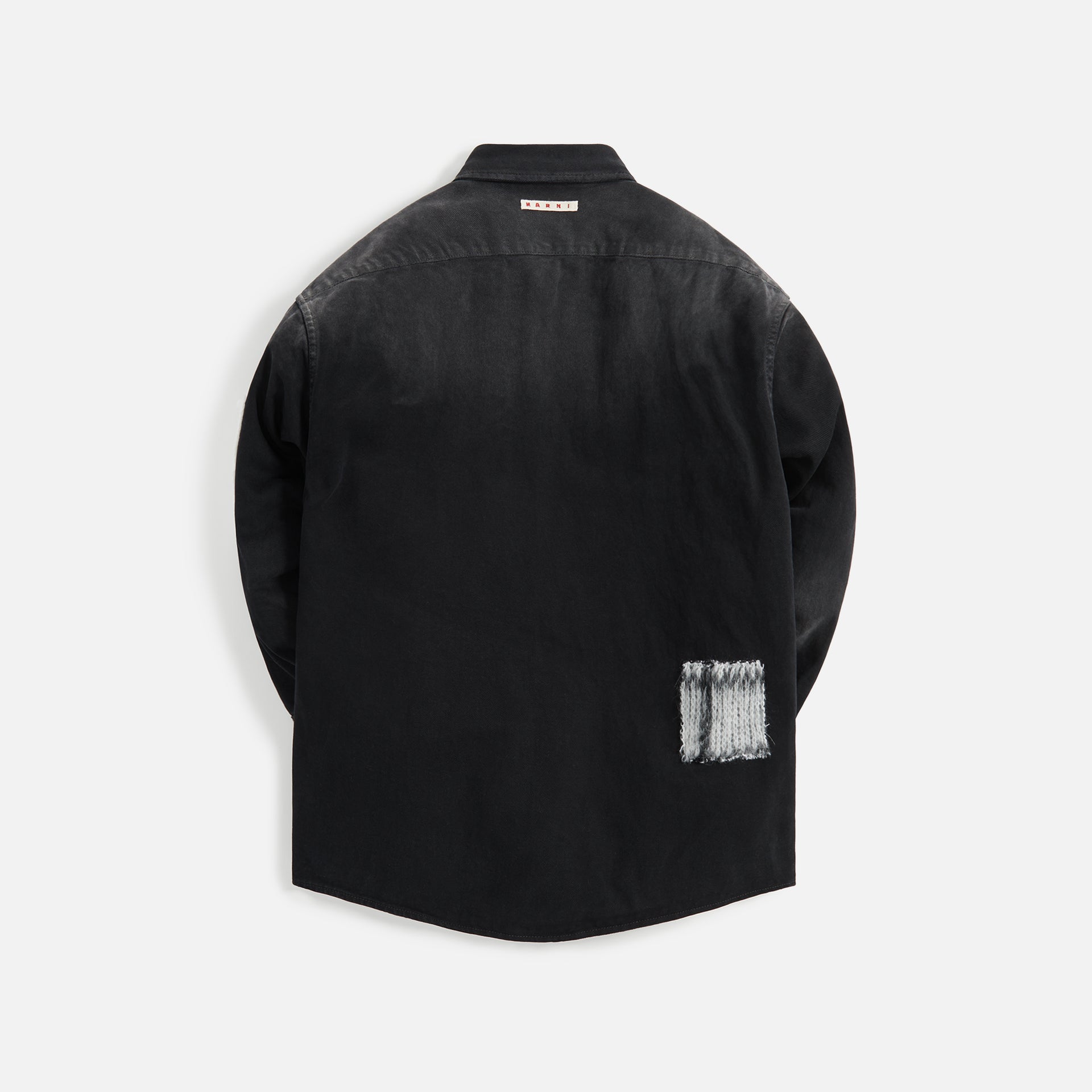 Marni Bleached Cotton Bull Denim Shirt - Black