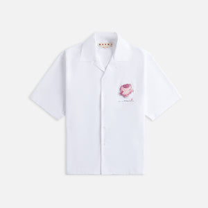 Marni bianco Organic Poplin Shirt - Lily White