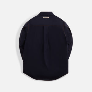 Marni Tropical Wool Shirt - Blublack – Kith