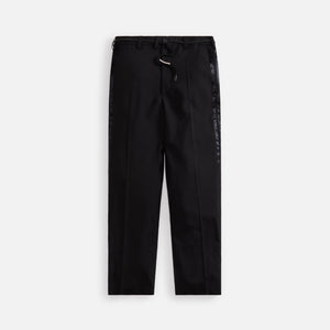 marni Blu Tropical Wool Trousers - Black