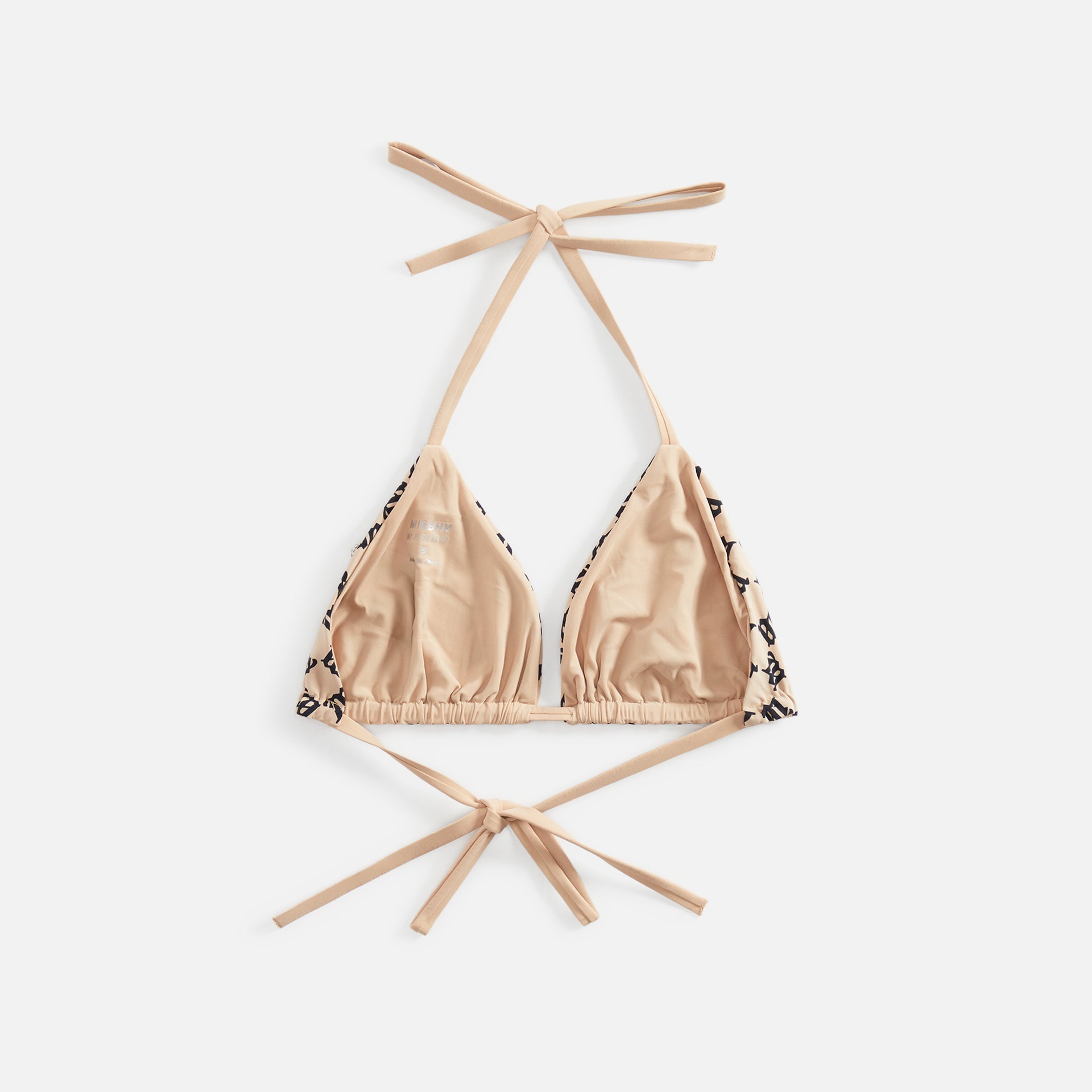 MISBHV Monogram Bikini Bra - Beige