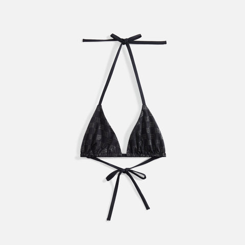 MISBHV Monogram Bikini Bra - Black