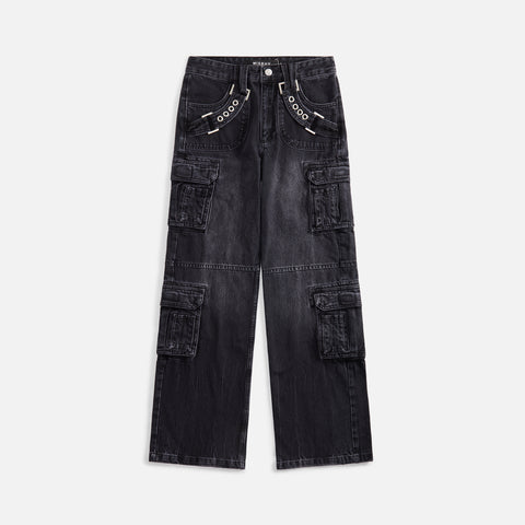 MISBHV Harness Strap Cargo Trousers - Black