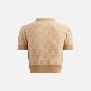 MISBHV Knitted Monogram Polo Man Top - Stone