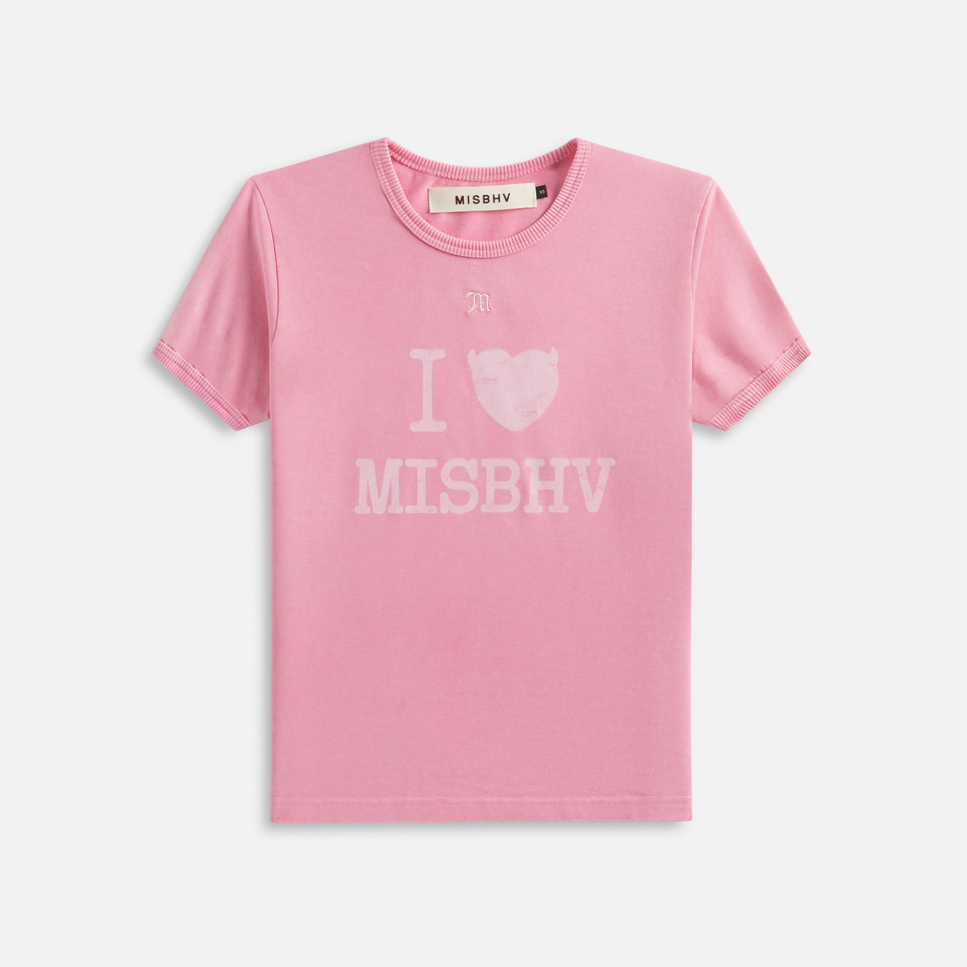 MISBHV I Love MISBHV Baby Tee - Bubblegum