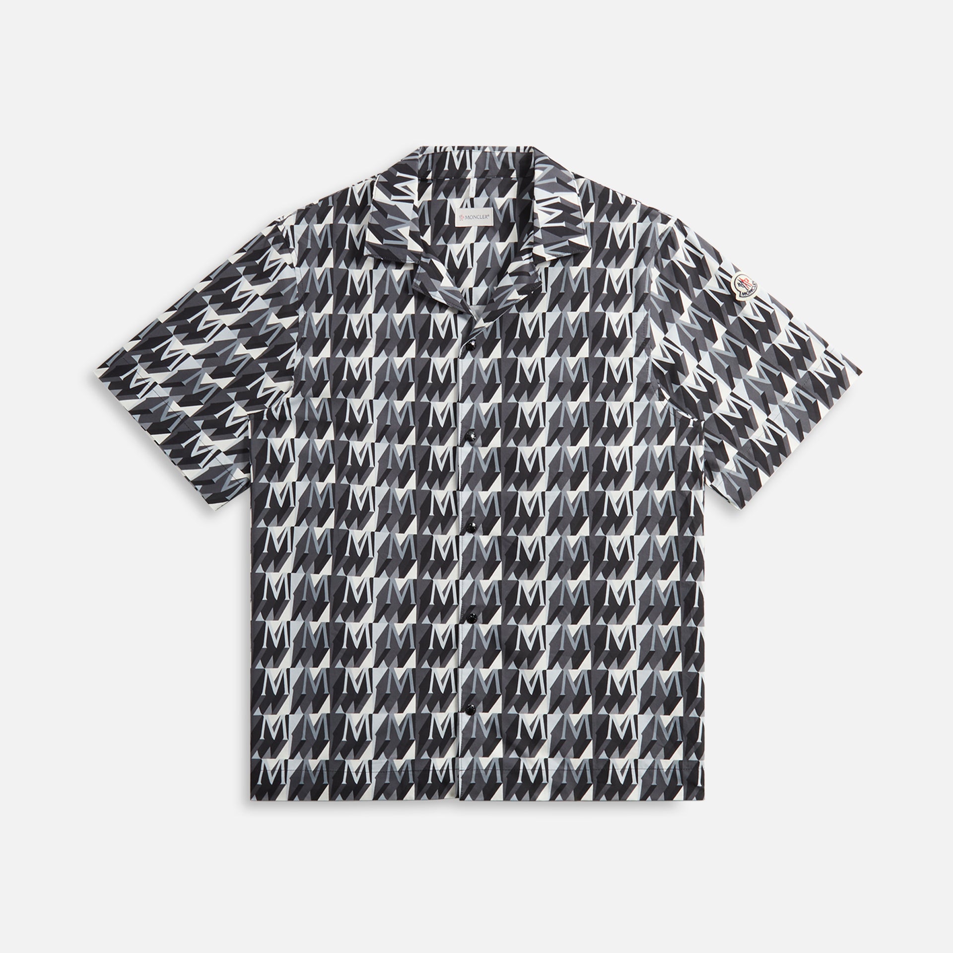 Moncler All-Over Monogram Cotton Poplin Shirt - Multi