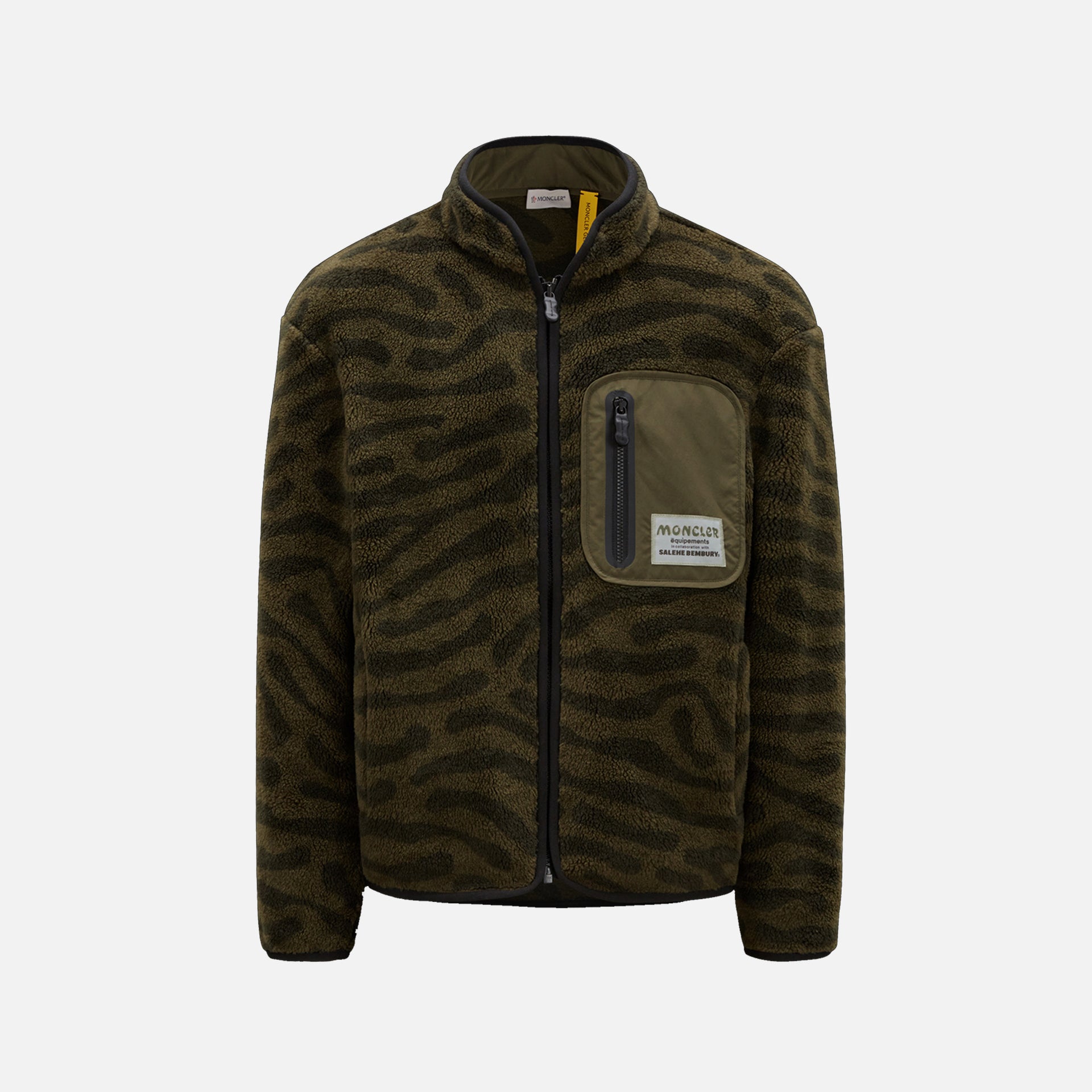 Moncler x Salehe Bembury Zip Up Cardigan - Dark Olive