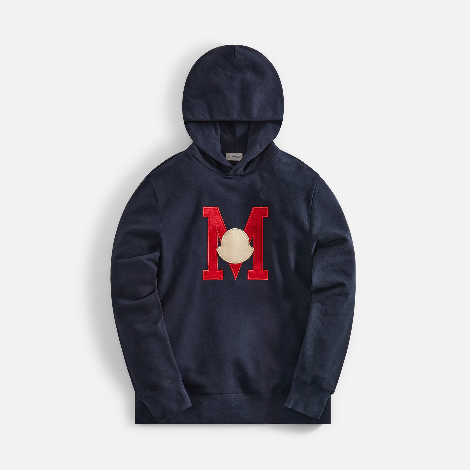 Moncler Embroidered Monogram Hoodie Navy Kith