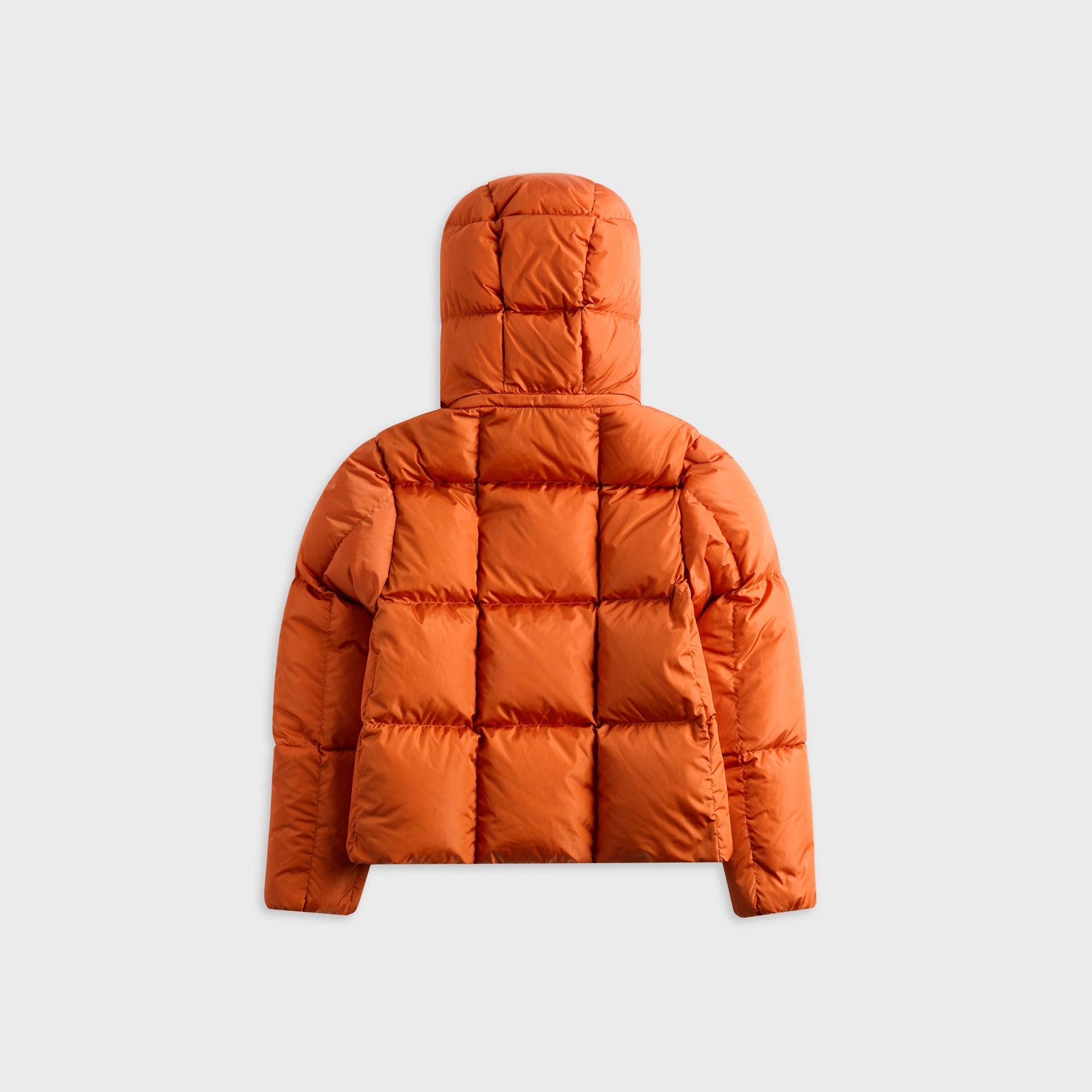 Moncler Castelnou Square Quilted Hooded Jacket - Orange