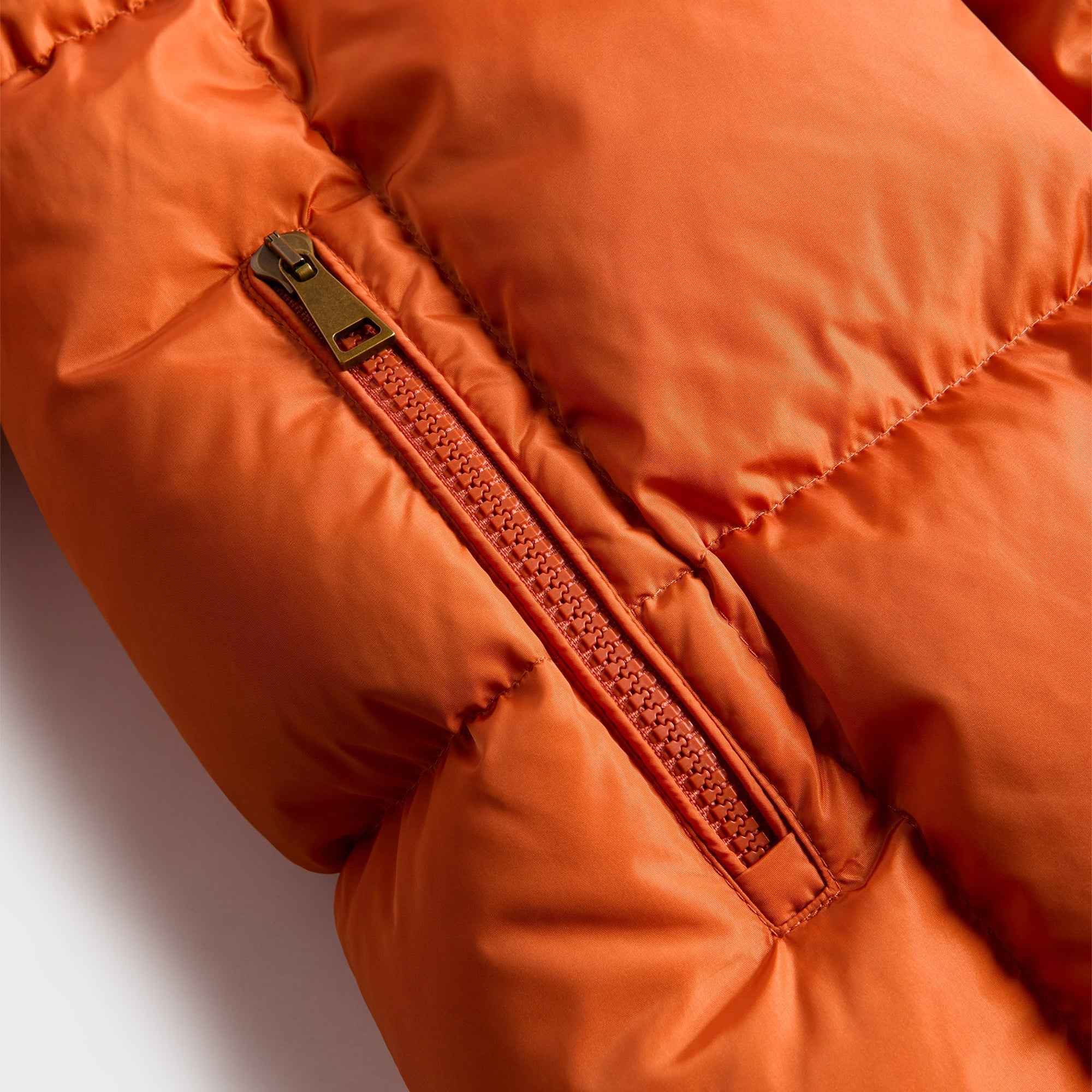 Moncler Castelnou Square Quilted Hooded Jacket - Orange – Kith