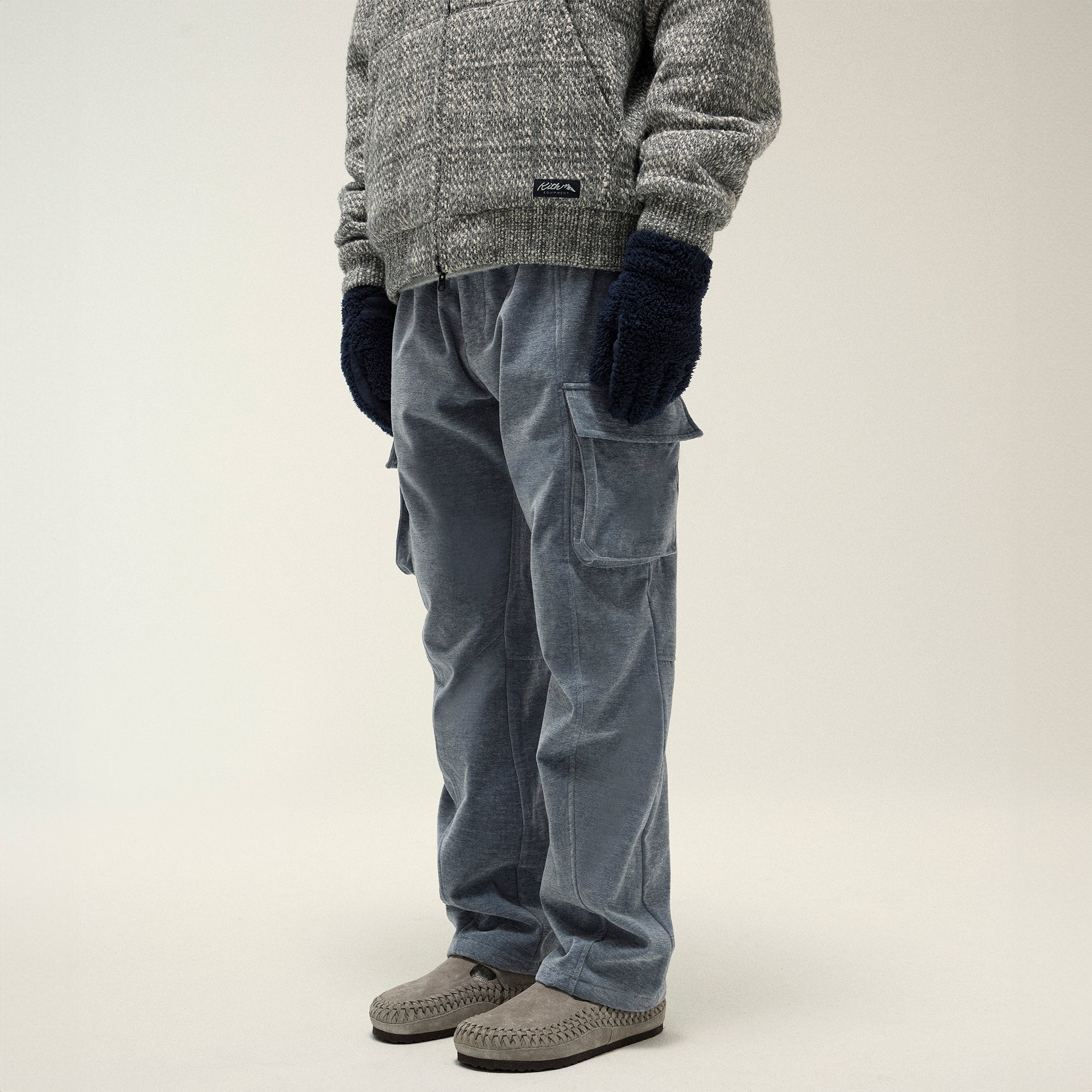 Kith Felted Jersey Jonah Liner - Medium Heather Grey