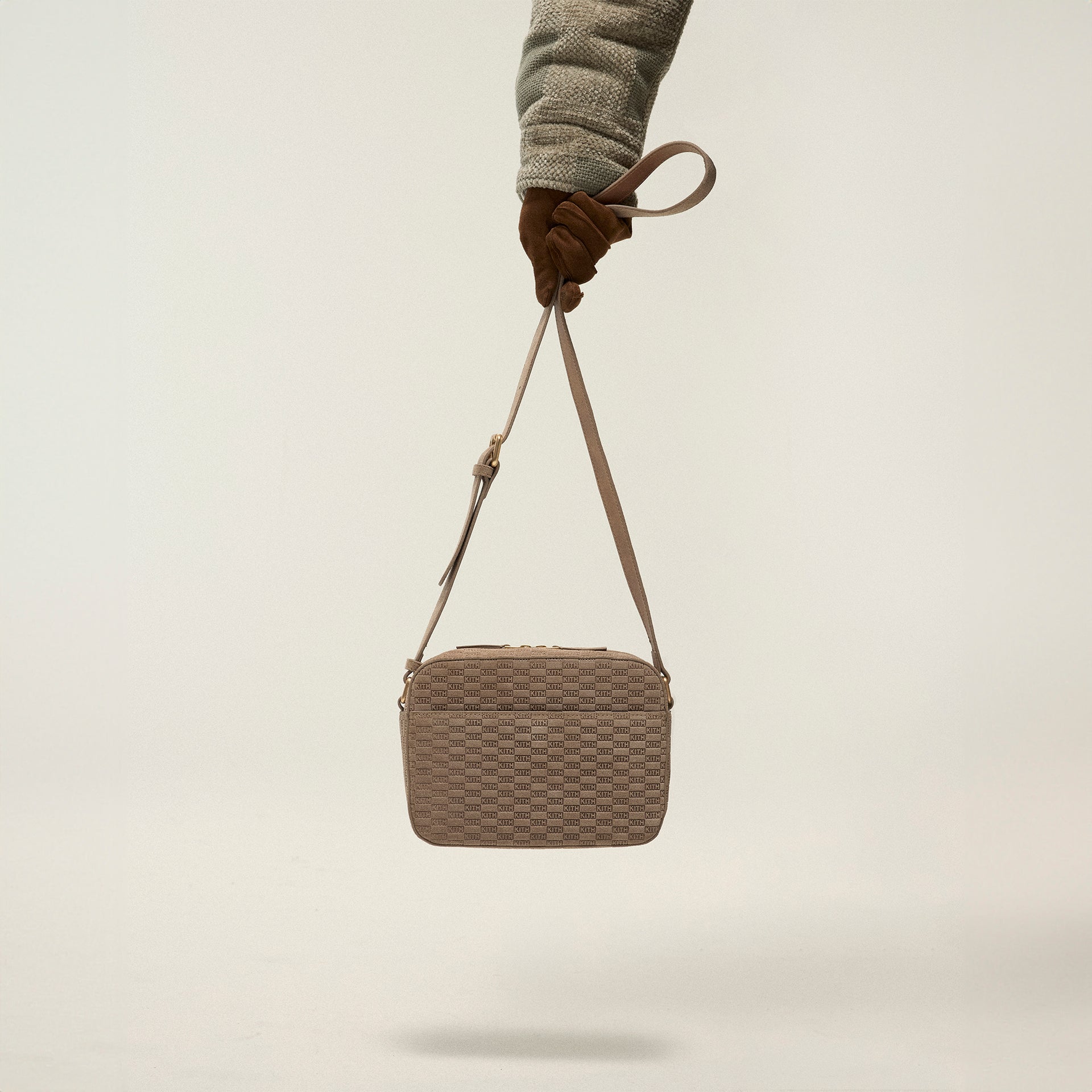 Kith Monogram Suede Camera Crossbody - Loft