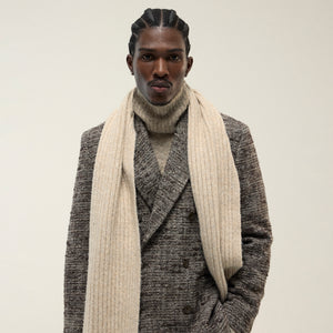 Kith Chunky Rib Knit Scarf - Sediment