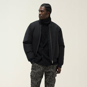 &Kin Liam Puffed Bomber Jacket - Black