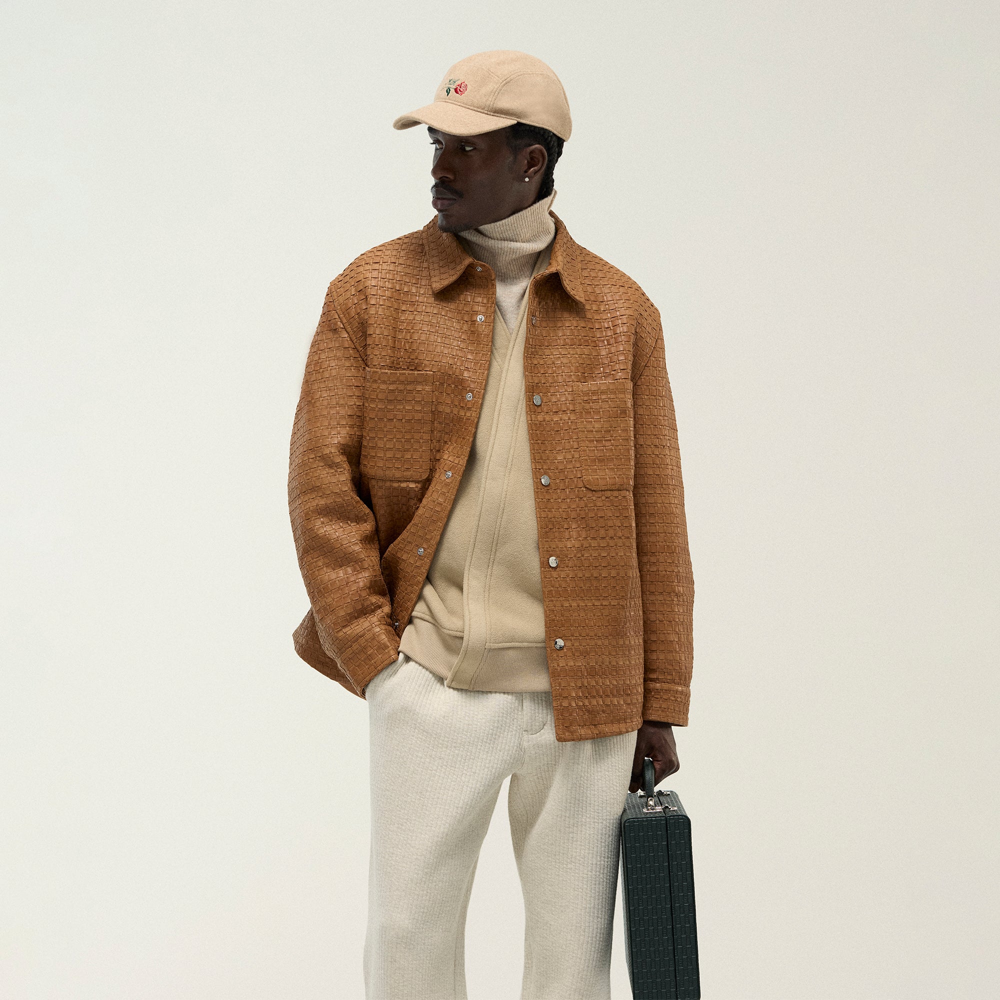 &Kin Woven Leather Apollo II Shirt - Tool – Kith