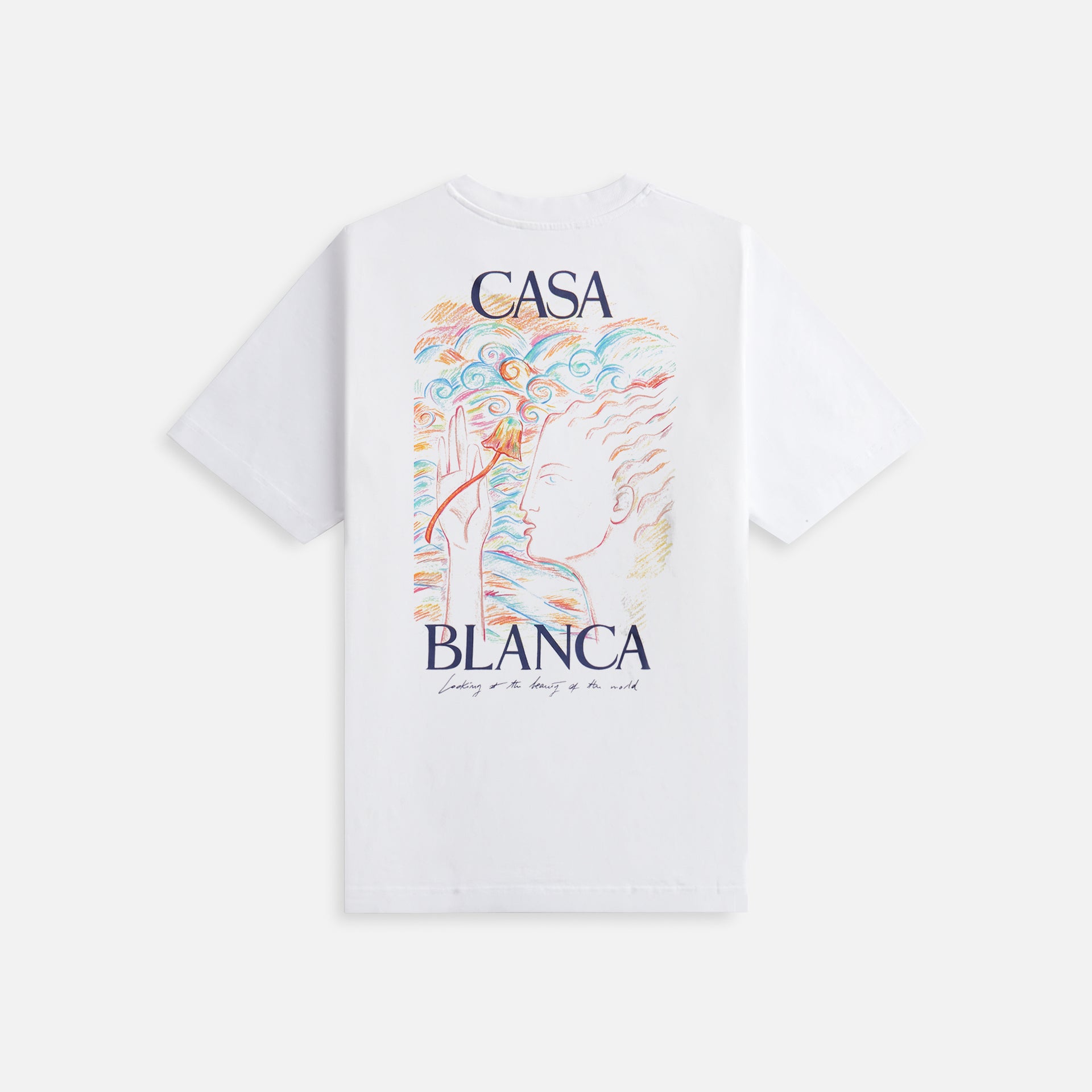 Casablanca Mushroom Goddess Printed Tee - White