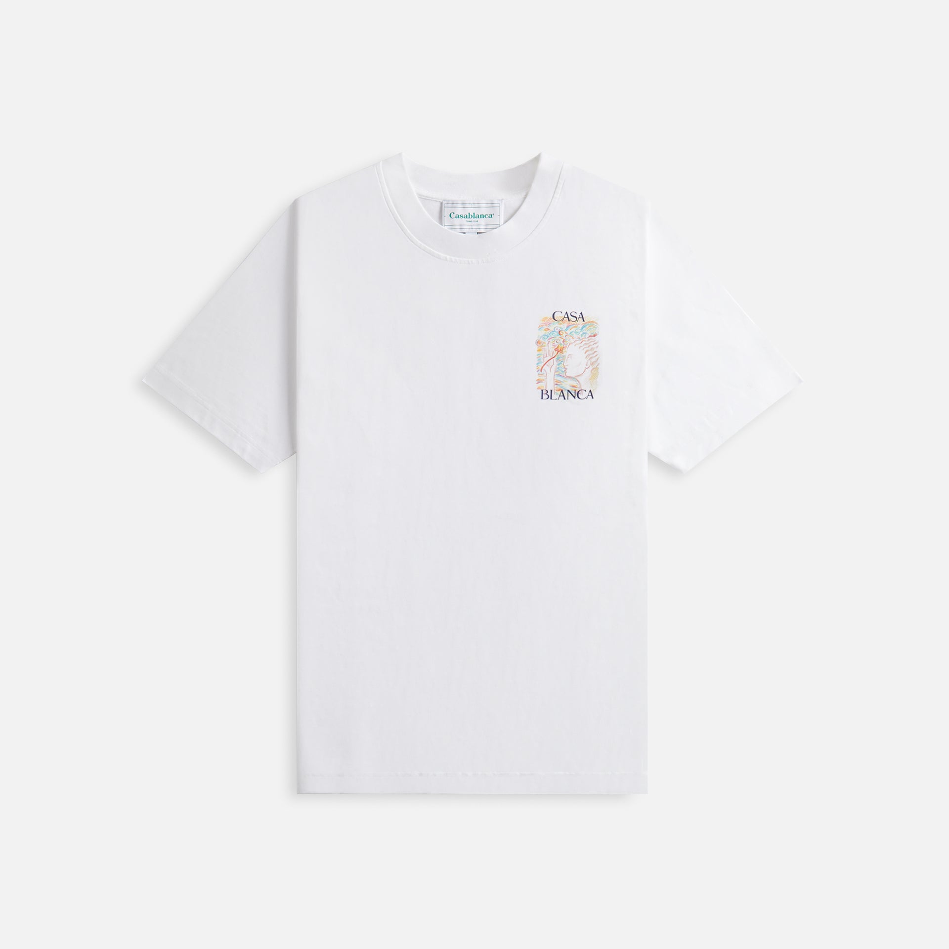 Casablanca Mushroom Goddess Printed Tee - White