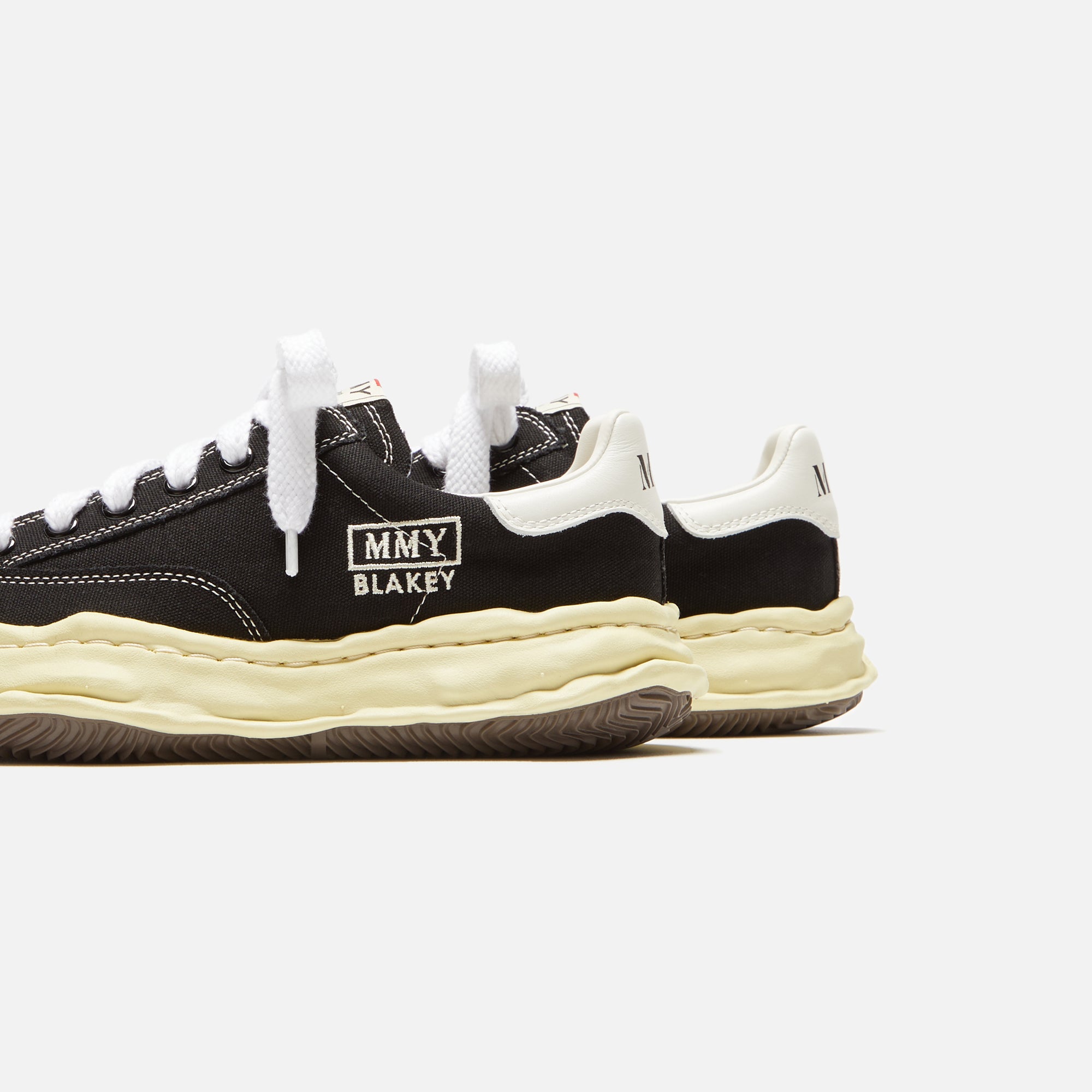 Maison Mihara Yasuhiro Black Blakey VL OG Sole Canvas Low-top Sneakers