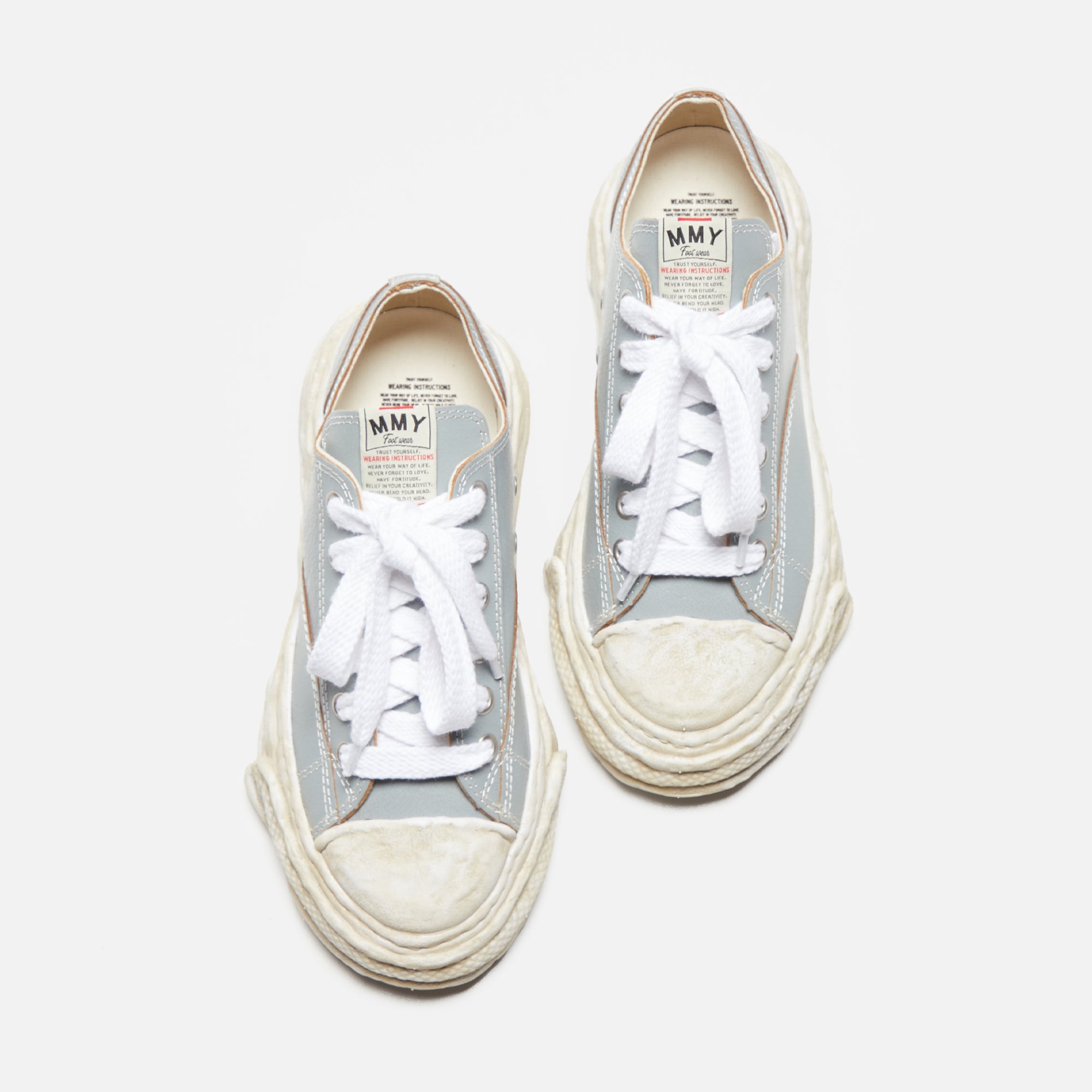 Mihara Yasuhiro Peterson Low 23 Cracking Leather - Gray – Kith